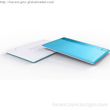 2000mah superb credit card power bank for wallet